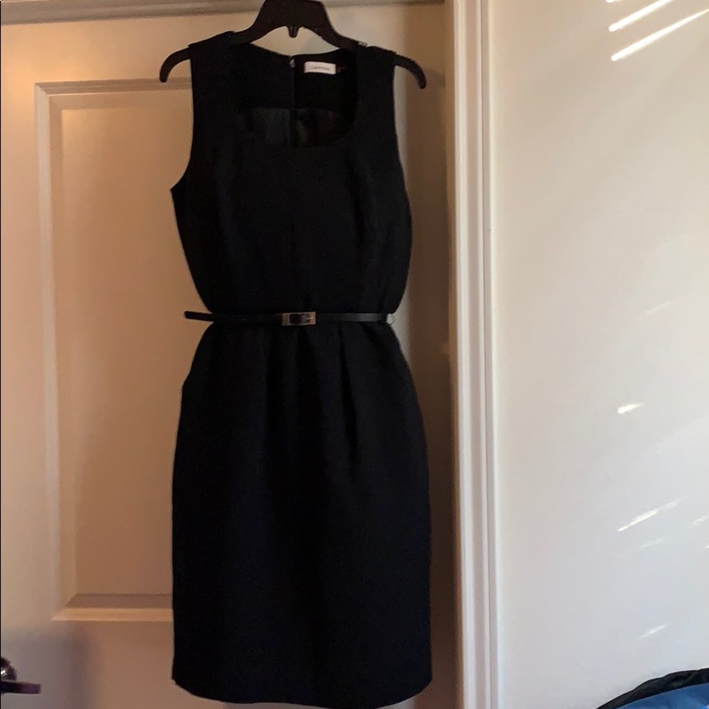 Black Calvin Klein dress with jacket